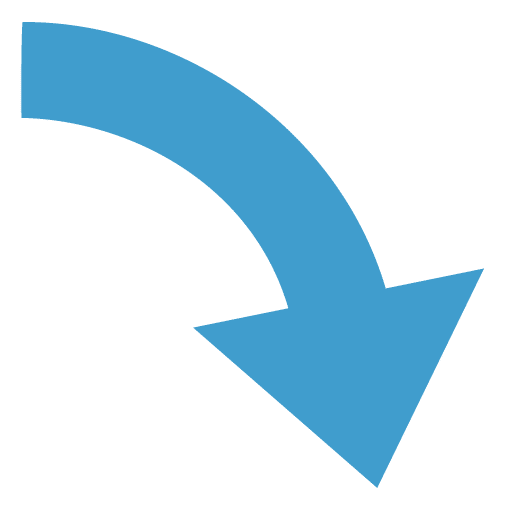 Blauer Pfeil nach unten zeigend